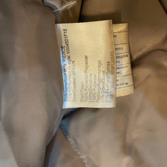 Mens Woods Canada Green Down Puffer Parka Jacket XL - Picture 3 of 8